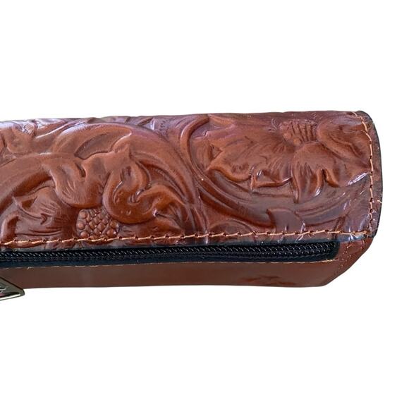 Patricia Nash NWOTS Canetti Florence Brown Leather Trifold Wallet - Picture 4 of 7